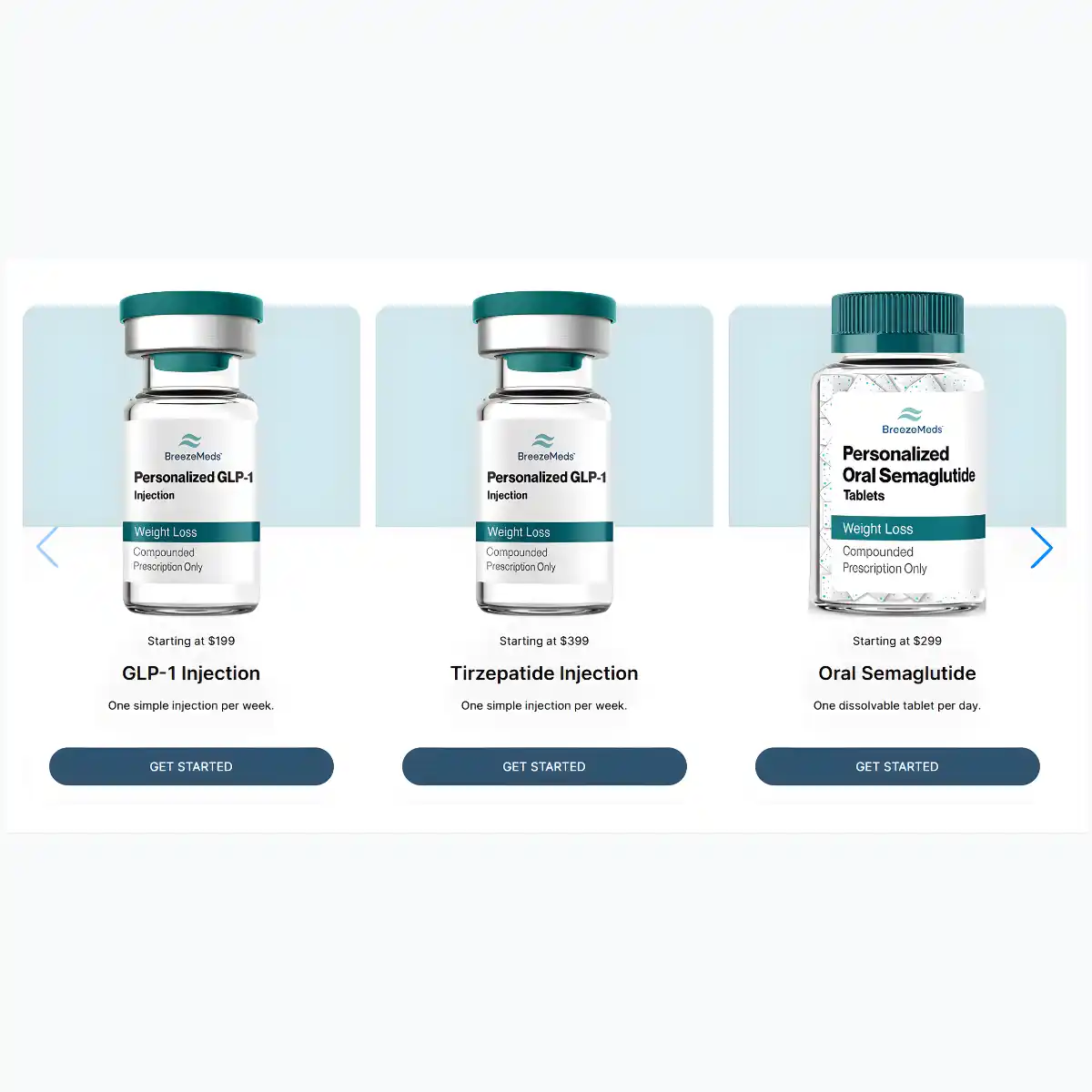 Breeze Meds GLP-1 Pricing
