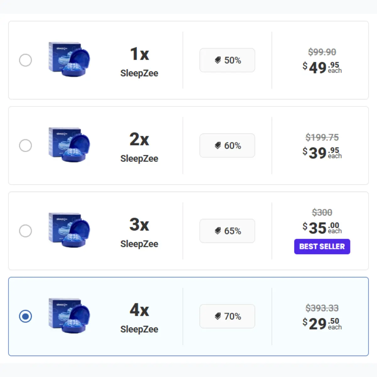 SleepZee Pricing