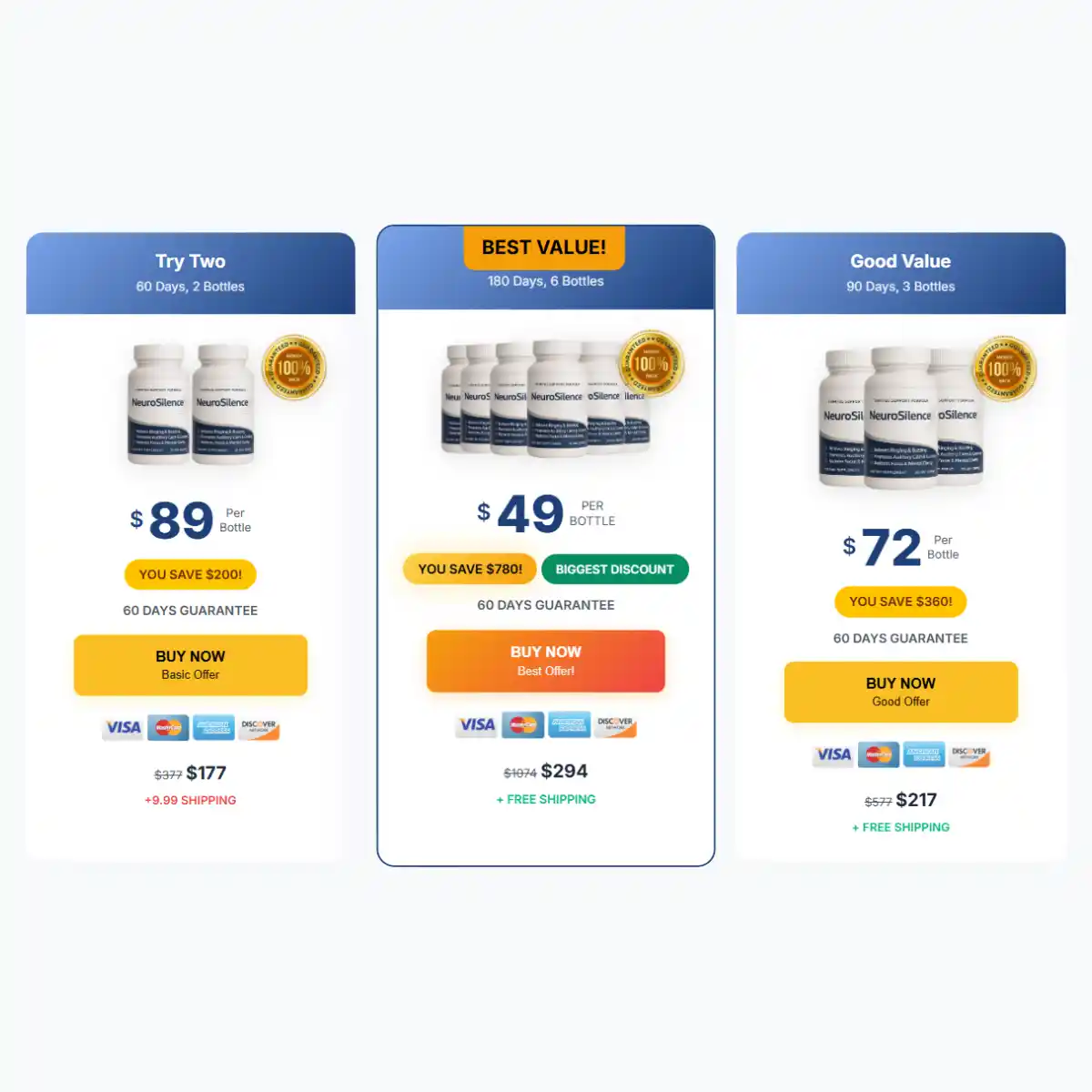 NeuroSilence Pricing